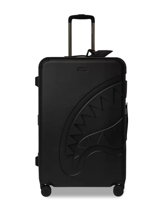 BAGAJ REALITATE SHARKITECTURE DE DIMENSIUNI NORMALE, NEGRU JET (CU PARTICULARII GUNMETAL) BAGAJ REALITATE SHARKITECTURE DE DIMENSIUNI NORMALE, NEGRU JET (CU PARTICULARII GUNMETAL)