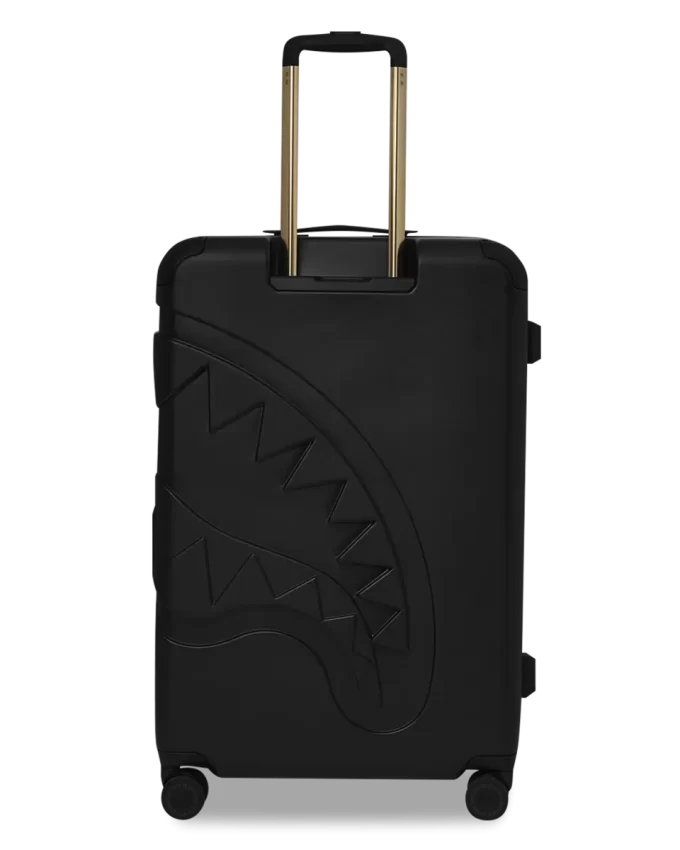 BAGAJ REALITATE SHARKITECTURE DE DIMENSIUNI NORMALE, NEGRU JET (HARDWARE AURIT) BAGAJ REALITATE SHARKITECTURE DE DIMENSIUNI NORMALE, NEGRU JET (HARDWARE AURIT)