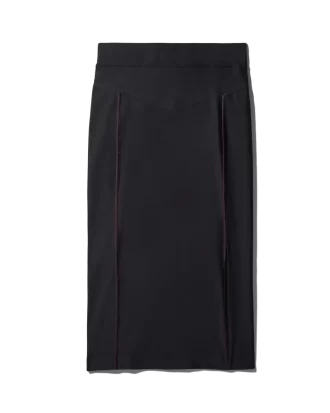FUSTĂ LONGUETTE (NEGRU)