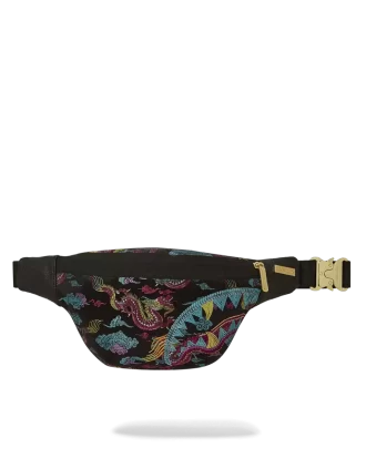 Geantă crossbody Savvy cu dragoni brodați