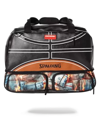 Geantă sport SPALDING X SPRAYGROUND FIRE MONEY pentru adidași