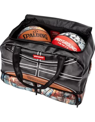 Geantă sport SPALDING X SPRAYGROUND FIRE MONEY pentru adidași