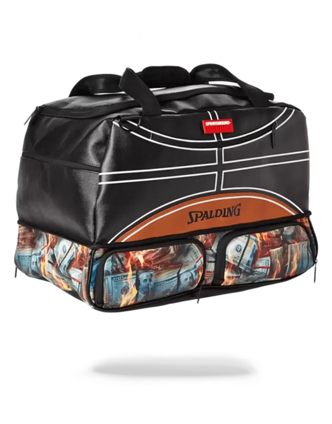 Geantă sport SPALDING X SPRAYGROUND FIRE MONEY pentru adidași Geantă sport SPALDING X SPRAYGROUND FIRE MONEY pentru adidași