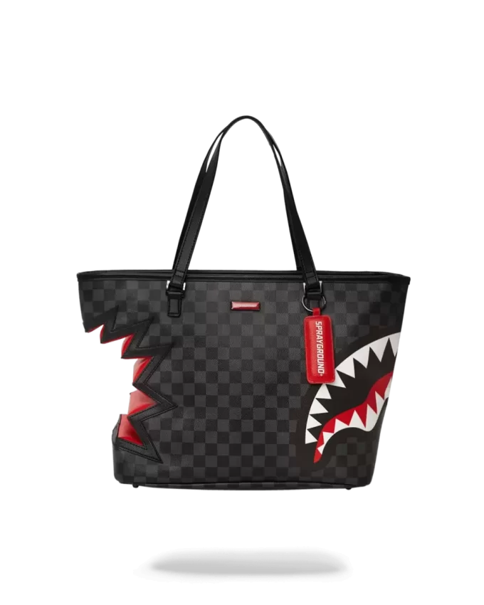 Geantă tote gri SHARK BITE SHARKS IN PARIS Geantă tote gri SHARK BITE SHARKS IN PARIS