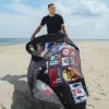 GLOBAL MOGUL UNLIMITED MILES, CUVERTIBILĂ PENTRU PLAJĂ, REZISTENTĂ LA APĂ, GEANTĂ CONVERTIBILĂ
