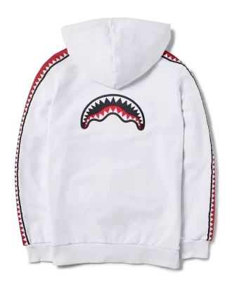 Hanorac cu fermoar Sharktrack SPUCCI (alb)