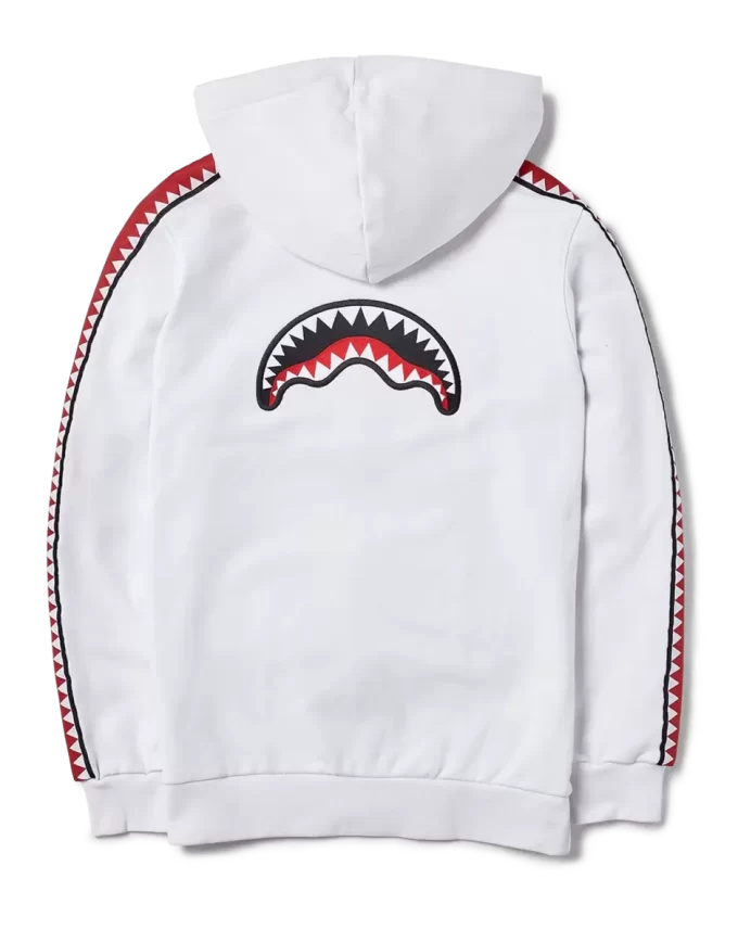 Hanorac cu fermoar Sharktrack SPUCCI (alb) Hanorac cu fermoar Sharktrack SPUCCI (alb)