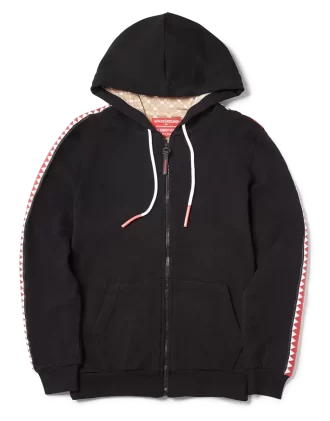 Hanorac cu fermoar Sharktrack SPUCCI (negru)