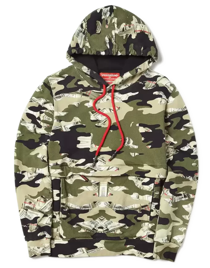 Hanorac cu glugă CAMO MONEY Hanorac cu glugă CAMO MONEY