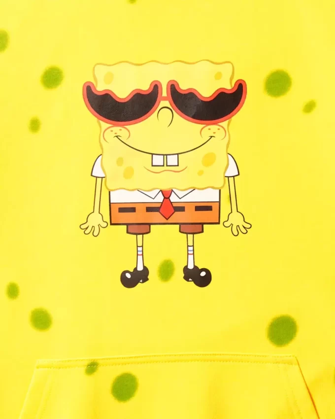 HANORAC CU SPONGEBOB SPONGE (GALBEN) HANORAC CU SPONGEBOB SPONGE (GALBEN)
