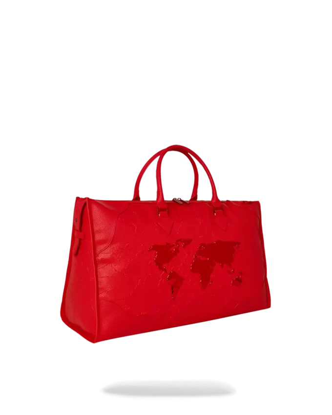 JAMES FIRST CLASS RUBY RED PYRAMID LARGE DUFFLE