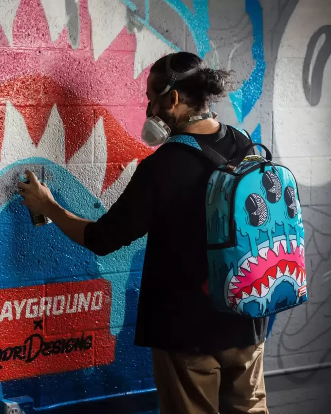JORGE RODRIGUEZ THE ARTIST COLLAB RUCSAC DRIPS SHARKS JORGE RODRIGUEZ THE ARTIST COLLAB RUCSAC DRIPS SHARKS