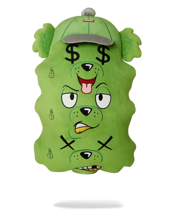 Jucărie/pernă de pluș Moneybear cu triplu ban Jucărie/pernă de pluș Moneybear cu triplu ban