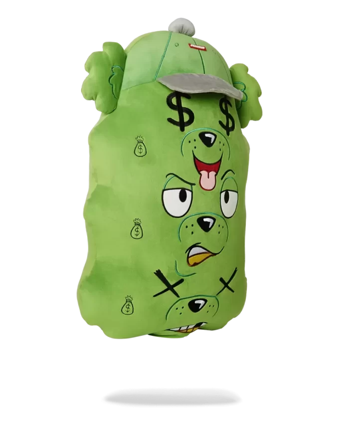 Jucărie/pernă de pluș Moneybear cu triplu ban Jucărie/pernă de pluș Moneybear cu triplu ban