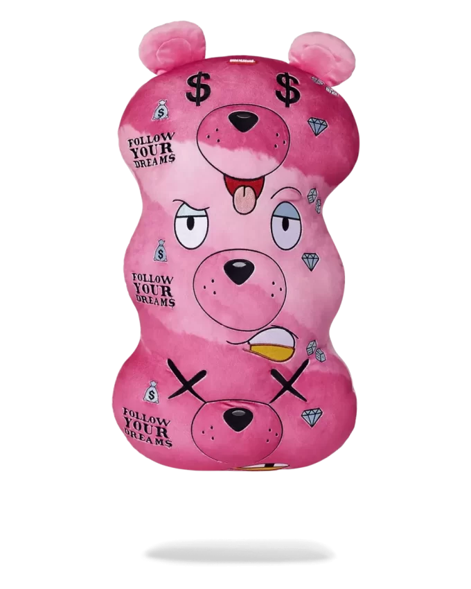 Jucărie/pernă de pluș Moneybear triplu roz Jucărie/pernă de pluș Moneybear triplu roz