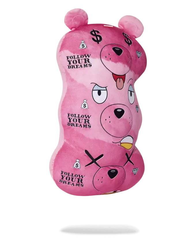 Jucărie/pernă de pluș Moneybear triplu roz Jucărie/pernă de pluș Moneybear triplu roz