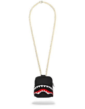 LANȚ DE RUCSAC NEGRU CU FINISAJ CHENILLE SHARK