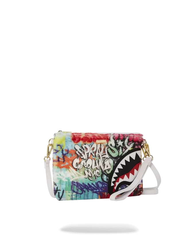 LE MONDE DES GRAFFITIS CROSSOVER CLUTCH LE MONDE DES GRAFFITIS CROSSOVER CLUTCH