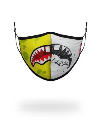 Mască de față mulată pe corp, Doodlebob Split Shark, pentru adulți Mască de față mulată pe corp, Doodlebob Split Shark, pentru adulți