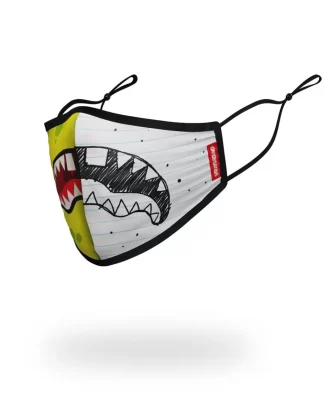 Mască de față mulată pe corp, Doodlebob Split Shark, pentru adulți Mască de față mulată pe corp, Doodlebob Split Shark, pentru adulți