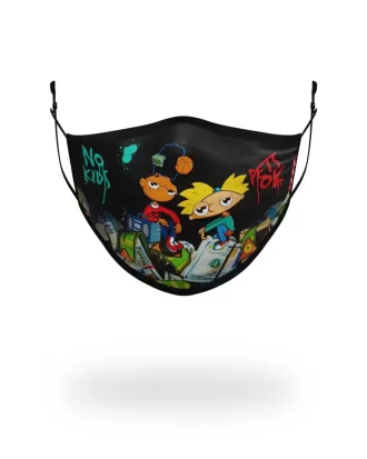 Mască de față mulată pentru adulți, Hey Arnold, cu stive de bani Mască de față mulată pentru adulți, Hey Arnold, cu stive de bani