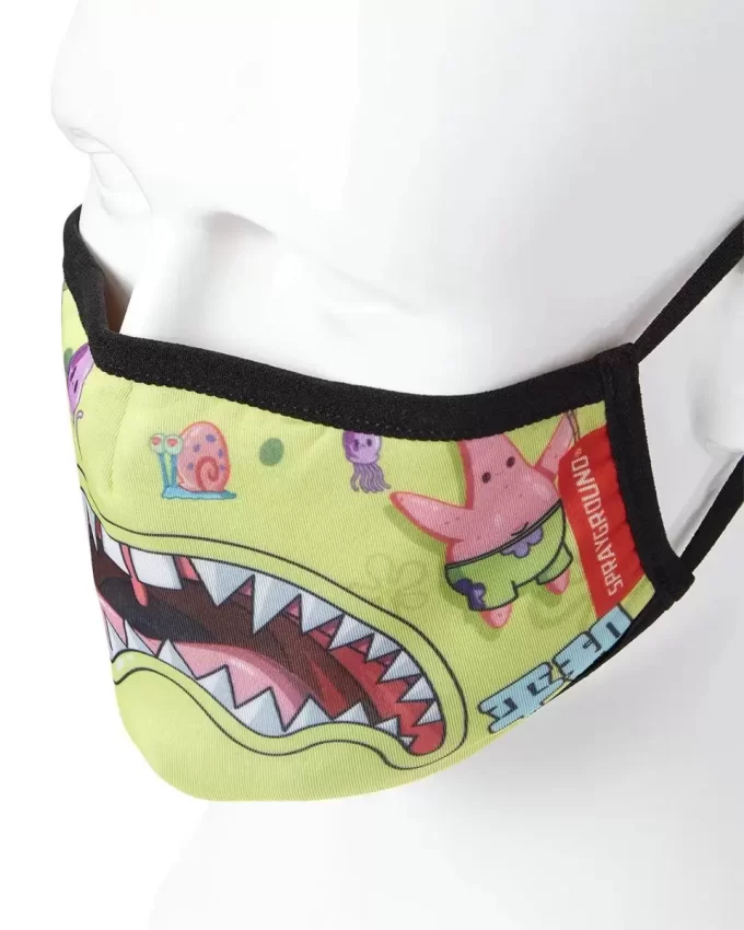 Mască de față mulată pentru adulți, SPONGEBOB JAPAN SHARK Mască de față mulată pentru adulți, SPONGEBOB JAPAN SHARK