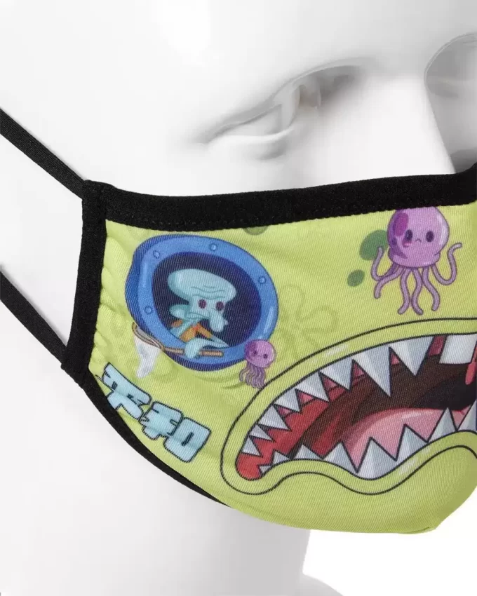 Mască de față mulată pentru adulți, SPONGEBOB JAPAN SHARK Mască de față mulată pentru adulți, SPONGEBOB JAPAN SHARK