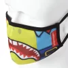 Mască de față mulată pentru adult, cu tematică de rechin și SpongeBob Mască de față mulată pentru adult, cu tematică de rechin și SpongeBob
