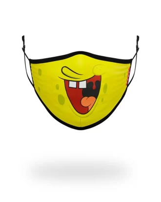 Mască de față mulată pentru adult, cu zâmbetul lui SpongeBob