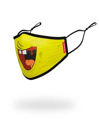 Mască de față mulată pentru adult, cu zâmbetul lui SpongeBob