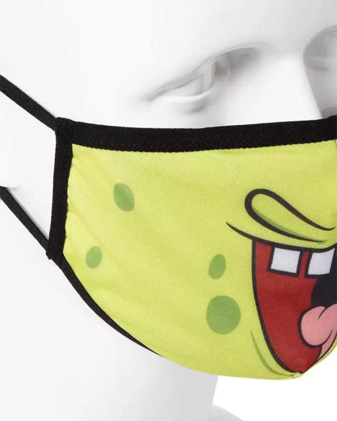Mască de față mulată pentru adult, cu zâmbetul lui SpongeBob Mască de față mulată pentru adult, cu zâmbetul lui SpongeBob