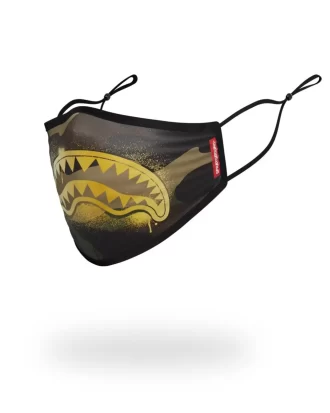 MASCA DE FAȚĂ CAMO GOLD SHARK PENTRU ADULTI, MULATĂ PE FORMĂ MASCA DE FAȚĂ CAMO GOLD SHARK PENTRU ADULTI, MULATĂ PE FORMĂ