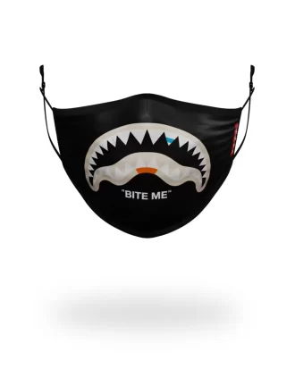 MASCA DE FAȚĂ DIN POLIESTER BITE ME SHARK (NEGRU)