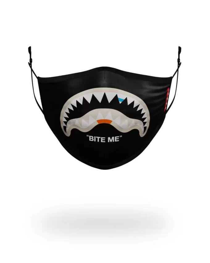 MASCA DE FAȚĂ DIN POLIESTER BITE ME SHARK (NEGRU) MASCA DE FAȚĂ DIN POLIESTER BITE ME SHARK (NEGRU)