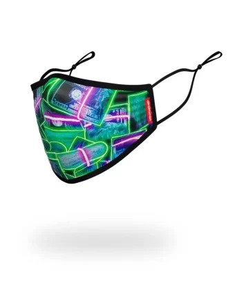 MASCA DE FAȚĂ NEON MONEY PENTRU ADULTI, MULATĂ PE FORMĂ
