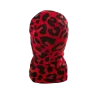 MASCA DE SCHI CU GURĂ DE RECHIN CU ESTAMPĂ DE LEOPARD ROSIU