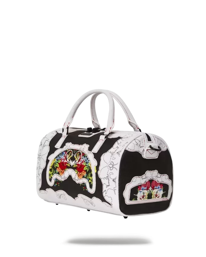 MINI DUFFLE CU CROIALĂ FLORALĂ MINI DUFFLE CU CROIALĂ FLORALĂ
