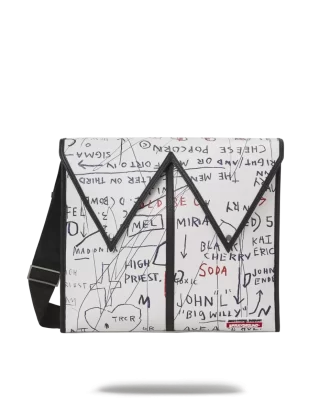OFICIAL BASQUIAT FĂRĂ TITLU (FLORICELE DE PORUMB CU BRÂNZĂ) 1983 SLING MESSENGER