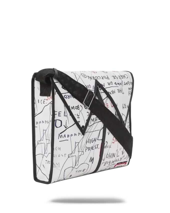 OFICIAL BASQUIAT FĂRĂ TITLU (FLORICELE DE PORUMB CU BRÂNZĂ) 1983 SLING MESSENGER OFICIAL BASQUIAT FĂRĂ TITLU (FLORICELE DE PORUMB CU BRÂNZĂ) 1983 SLING MESSENGER