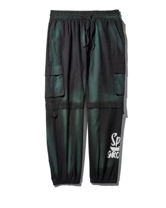PANTALONI DE JOGGER CARGO CU VOPSIRE TIE-DYE PANTALONI DE JOGGER CARGO CU VOPSIRE TIE-DYE