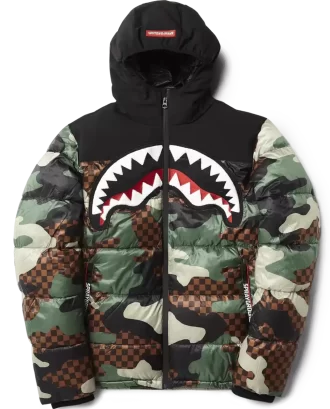 PELOC PUFFER CAMO ÎN CAROLI