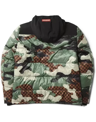 PELOC PUFFER CAMO ÎN CAROLI