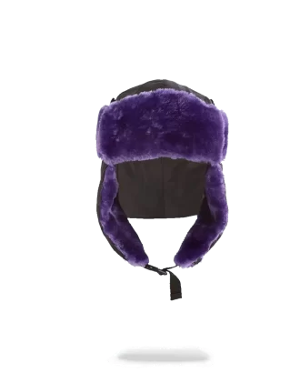 PĂLĂRIE AVIATOR 3M NEAGRĂ, BLĂNITĂ MOV