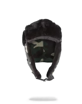 PĂLĂRIE AVIATOR CAMO CU ȘABLOANE AURII