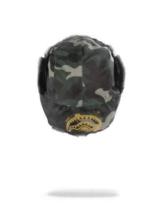 PĂLĂRIE AVIATOR CAMO CU ȘABLOANE AURII