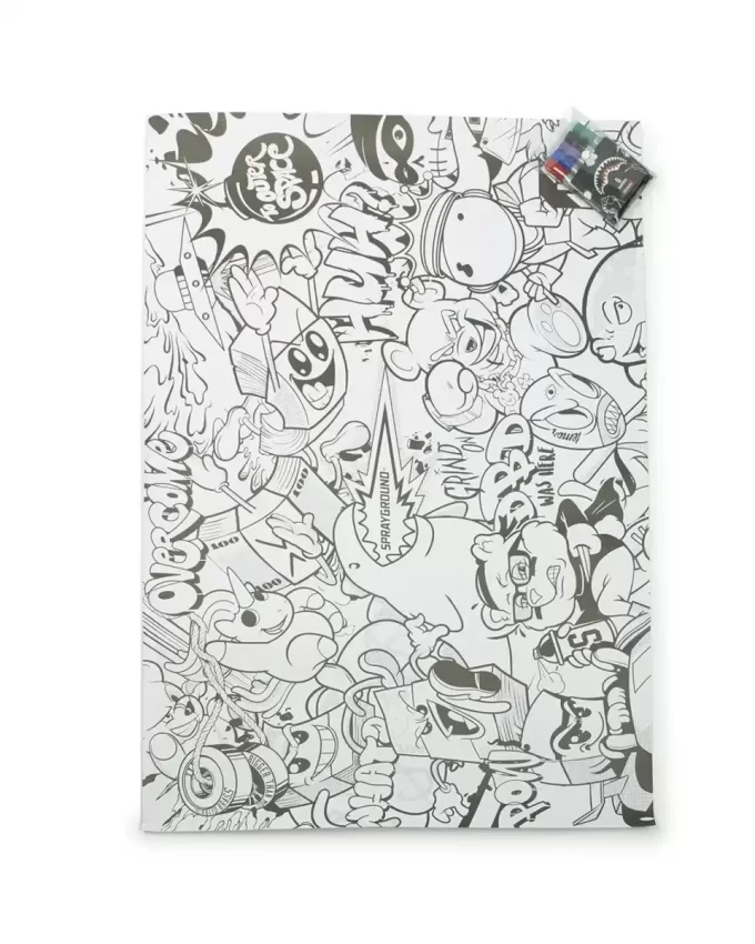 POSTER DE COLORAT SPRAYGROUND ENORM 99×68 cm ȘI MARECHERE INCLUSE POSTER DE COLORAT SPRAYGROUND ENORM 99×68 cm ȘI MARECHERE INCLUSE