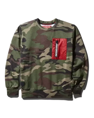 Pulover camuflat cu tigru pentru copii