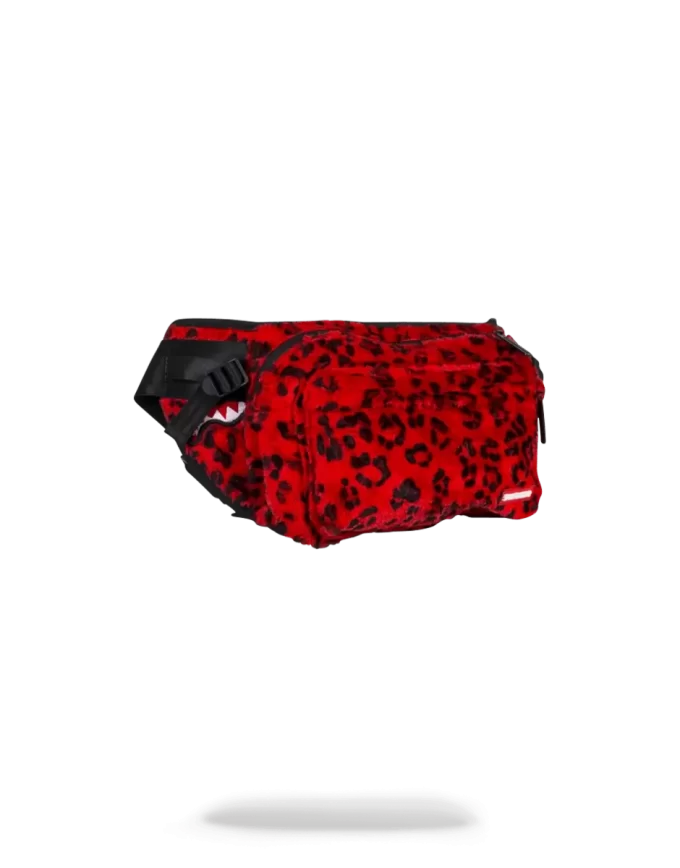PUNGĂ DE TRANSPORT CROSSBODY CU LEOPARD ROȘU PUNGĂ DE TRANSPORT CROSSBODY CU LEOPARD ROȘU