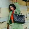 PUNGĂ NOIR QUILT CU LANȚ DE AUR, RECHIN PUNGĂ NOIR QUILT CU LANȚ DE AUR, RECHIN