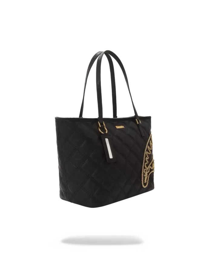 PUNGĂ NOIR QUILT CU LANȚ DE AUR, RECHIN PUNGĂ NOIR QUILT CU LANȚ DE AUR, RECHIN